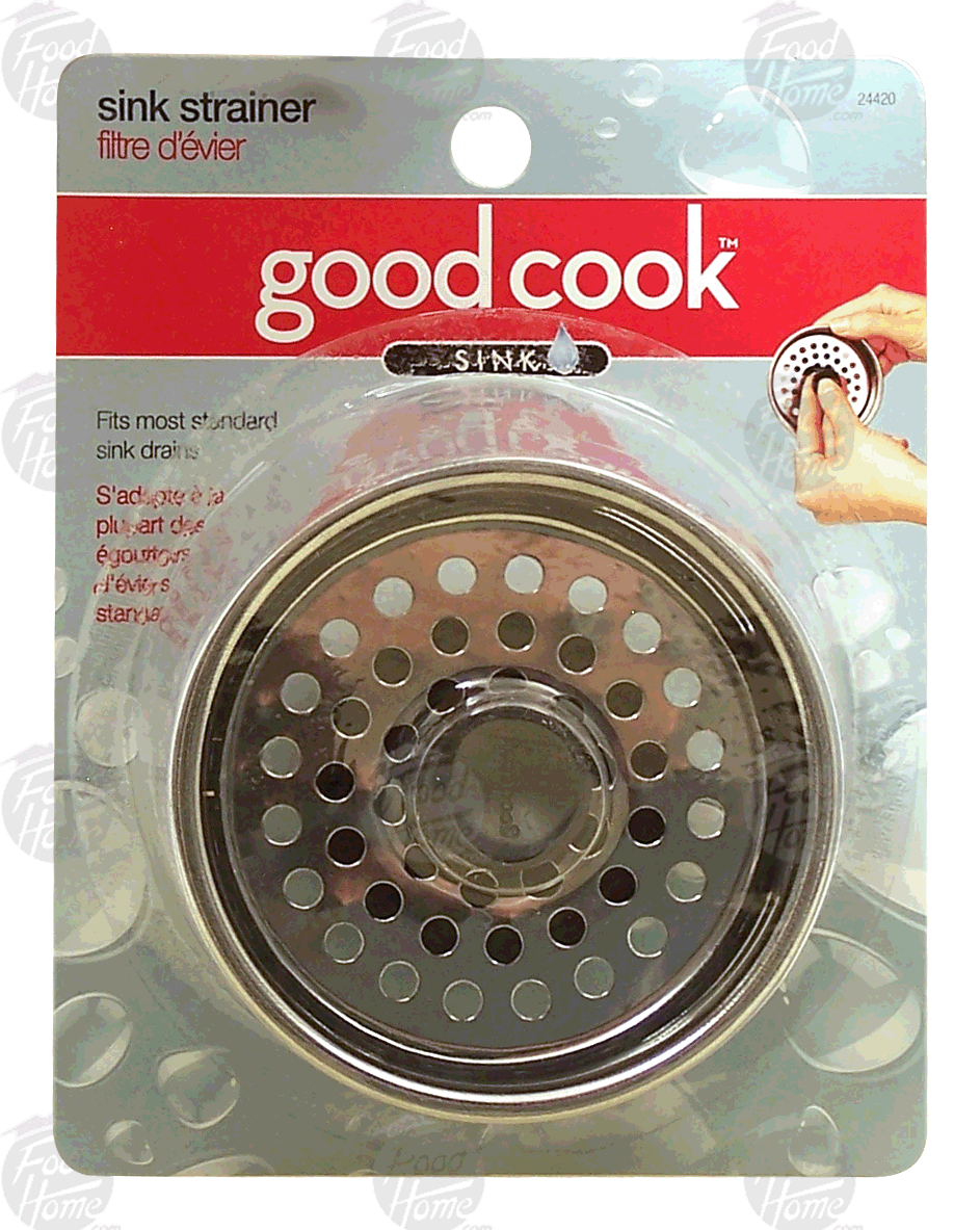 Good Cook  chrome sink strainer with push down stopper Full-Size Picture